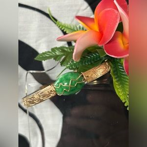 130. Green Jade bangle